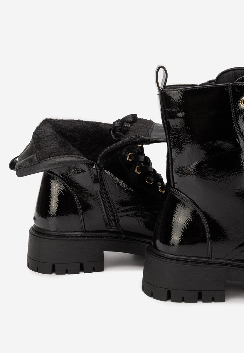 Дамски Боти с връзки Tatiania черен
