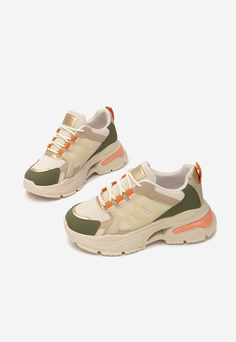 Cникърси на платформа Alverisa зелен