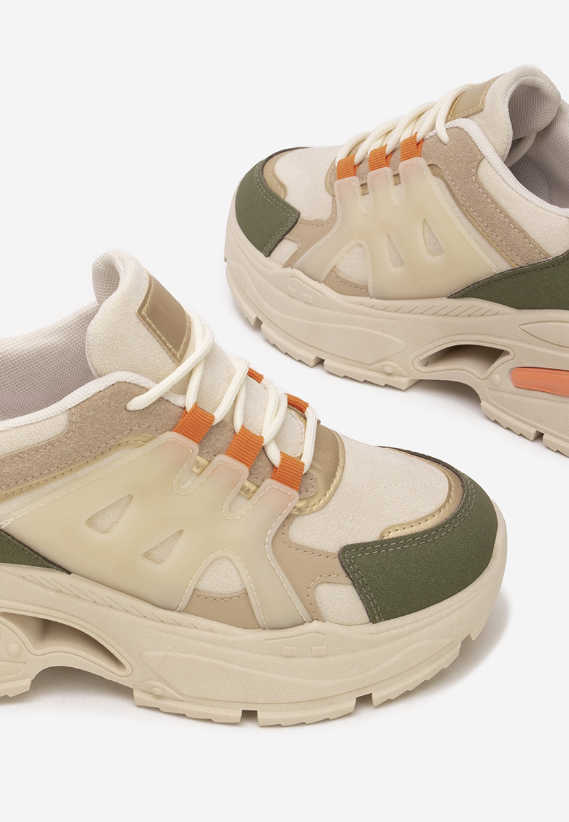 Cникърси на платформа Alverisa зелен