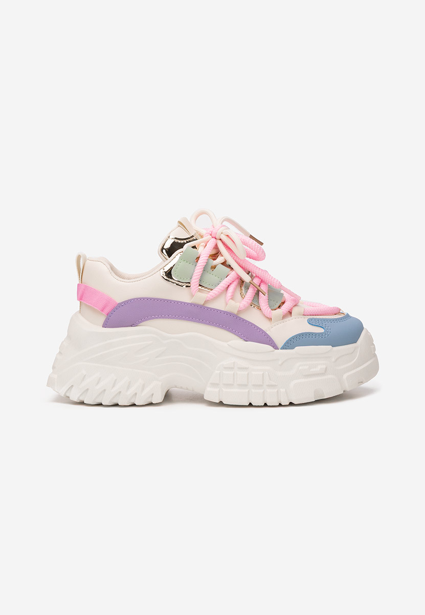 Cникърси на платформа Elvora многоцветен