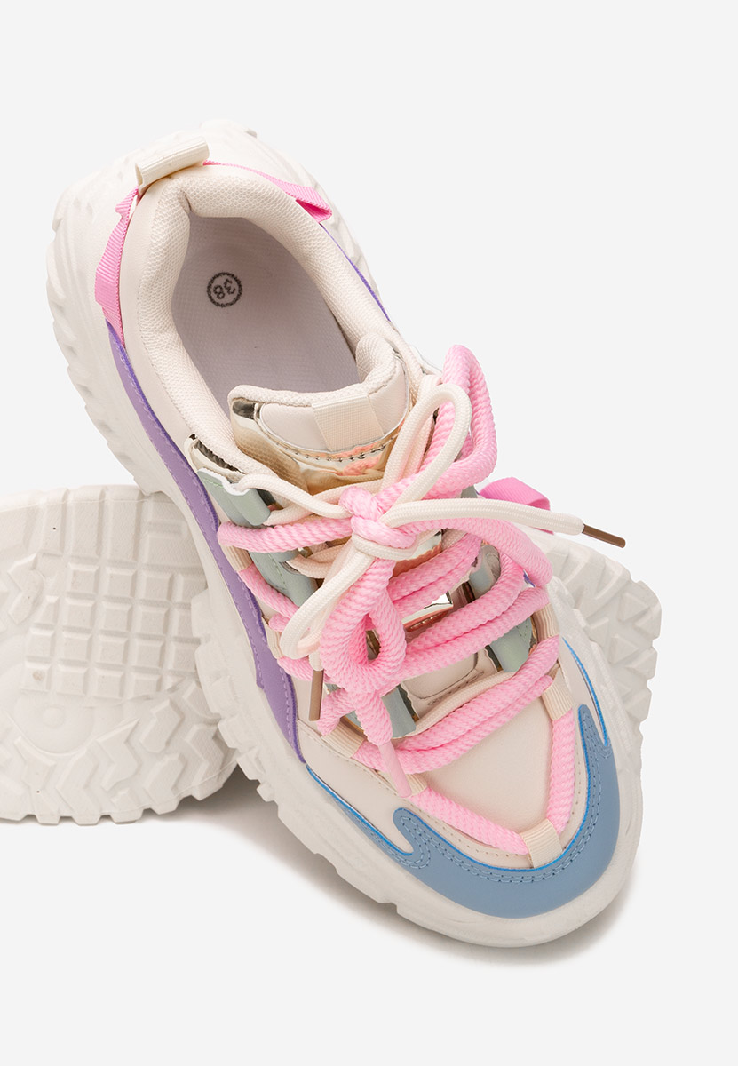 Cникърси на платформа Elvora многоцветен