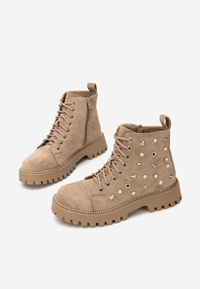 Дамски Ботинки Stelyana каки