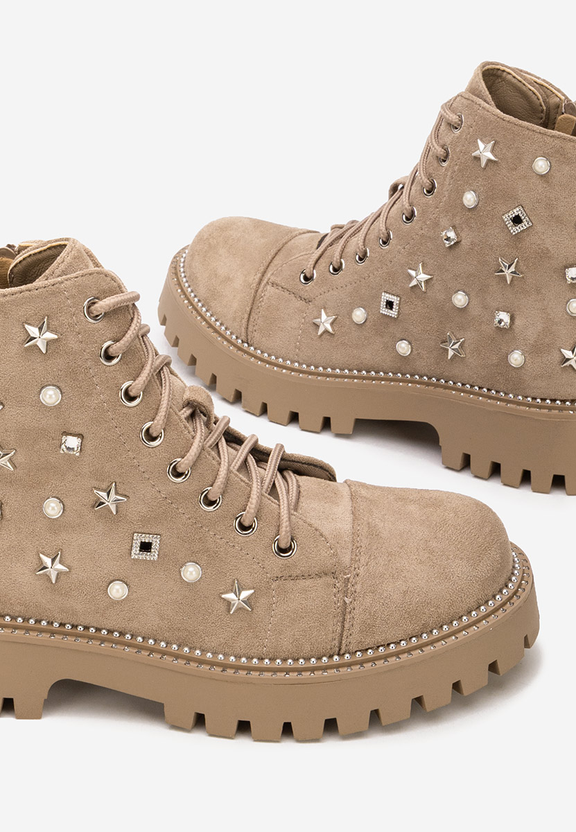 Дамски Ботинки Stelyana каки