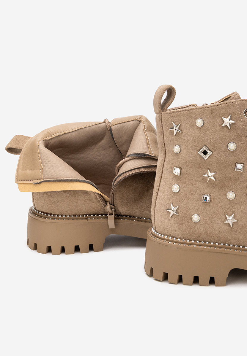 Дамски Ботинки Stelyana каки