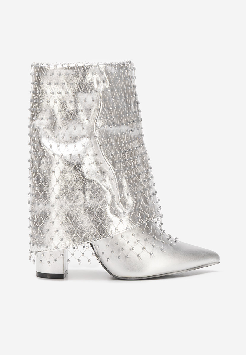 Боти на дебел ток Almaria V2 сив