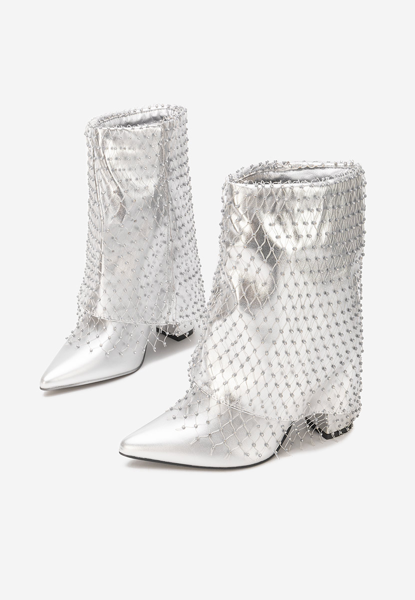 Боти на дебел ток Almaria V2 сив