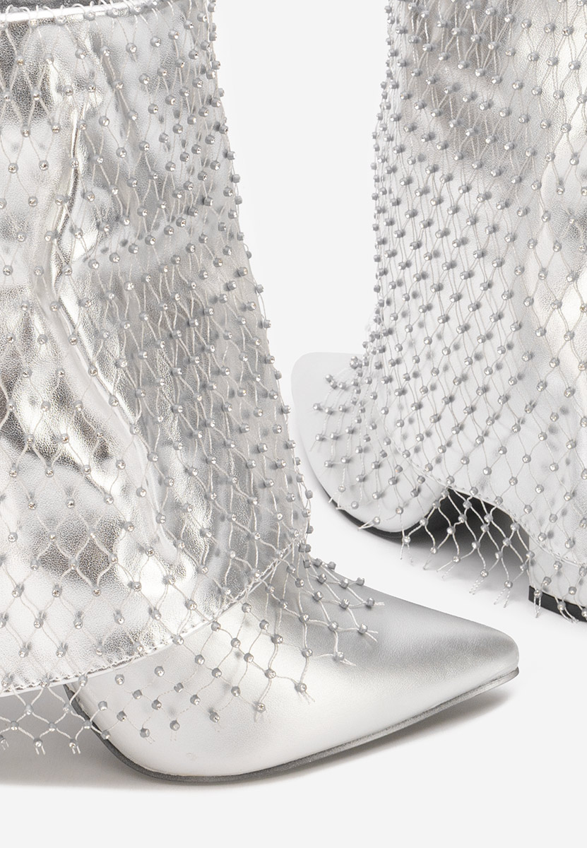 Боти на дебел ток Almaria V2 сив