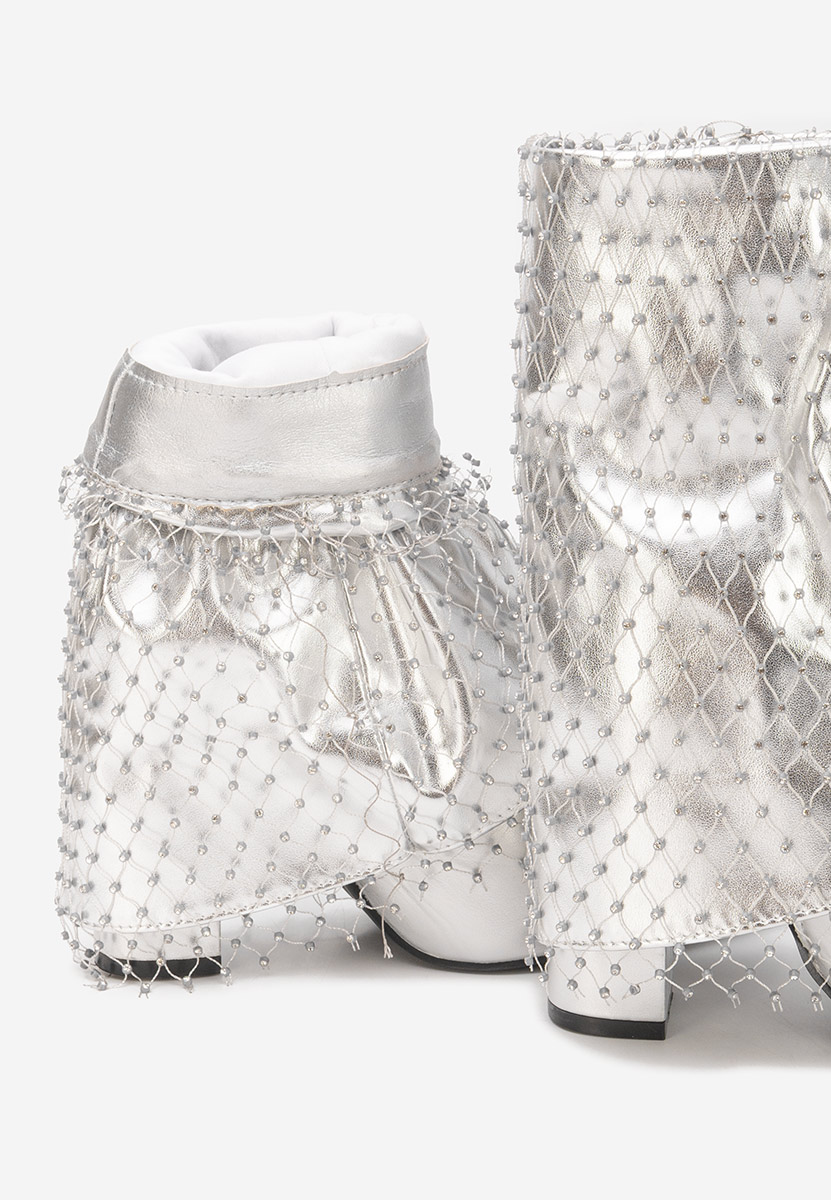 Боти на дебел ток Almaria V2 сив