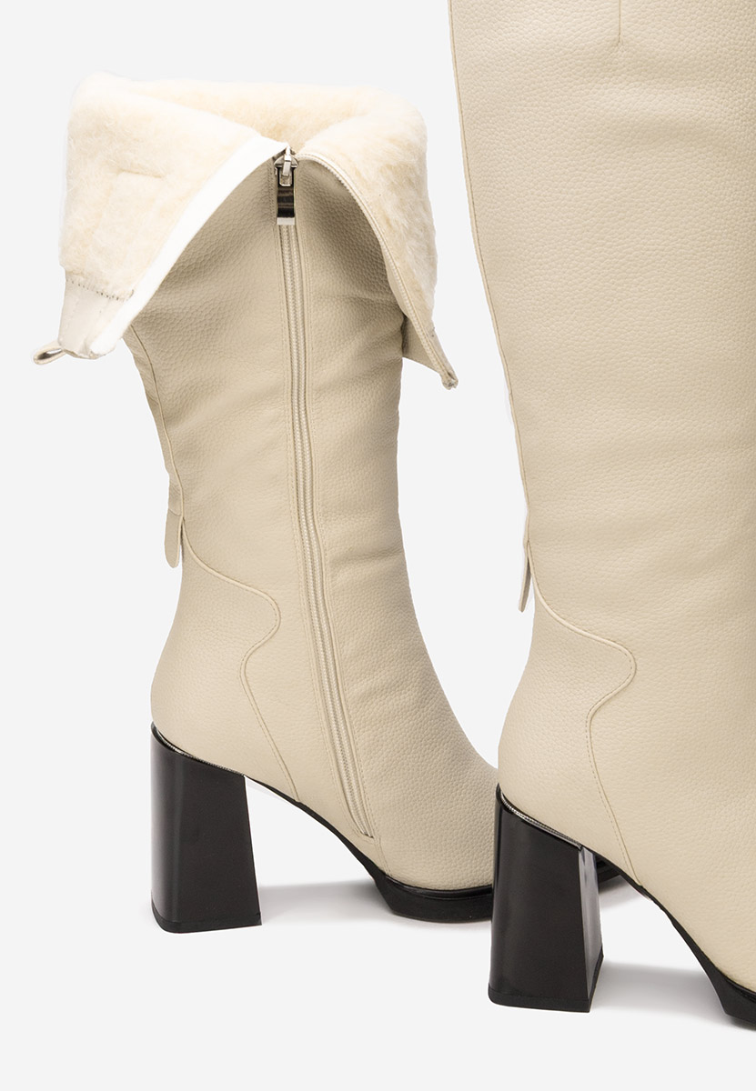 Чизми на ток Ricardia бежов