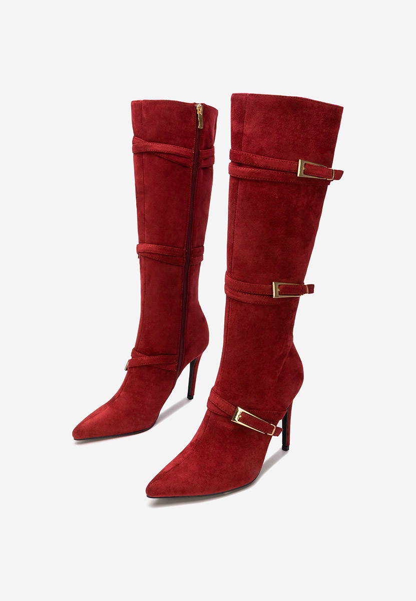 Чизми на ток Ernesia бордо