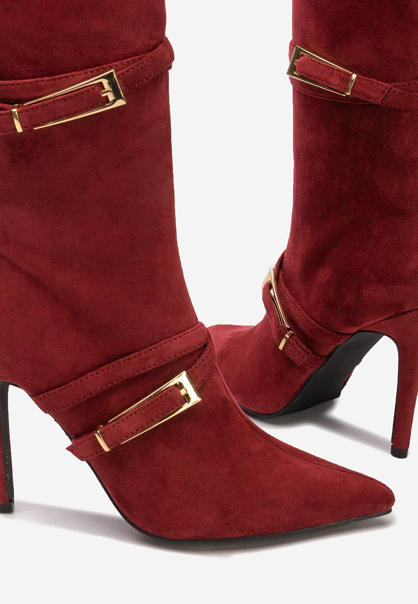 Чизми на ток Ernesia бордо