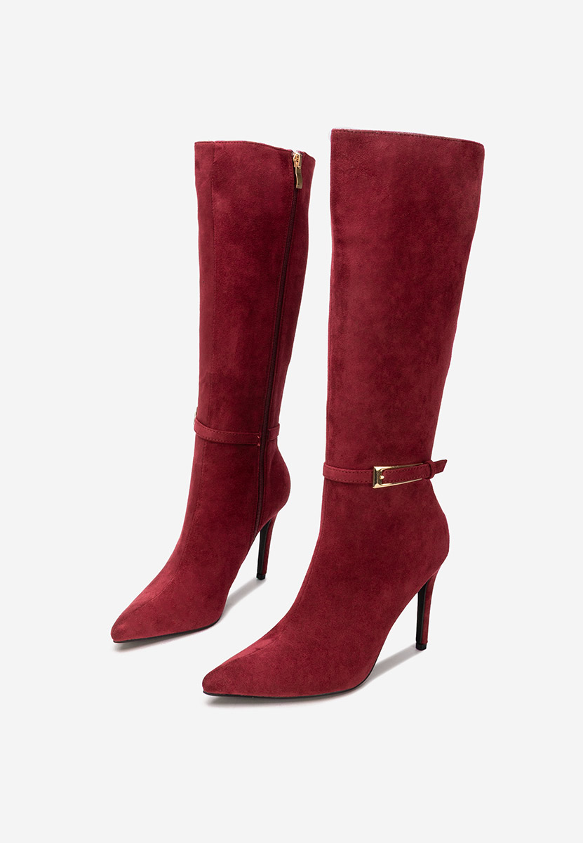 Чизми на ток Narcisia бордо