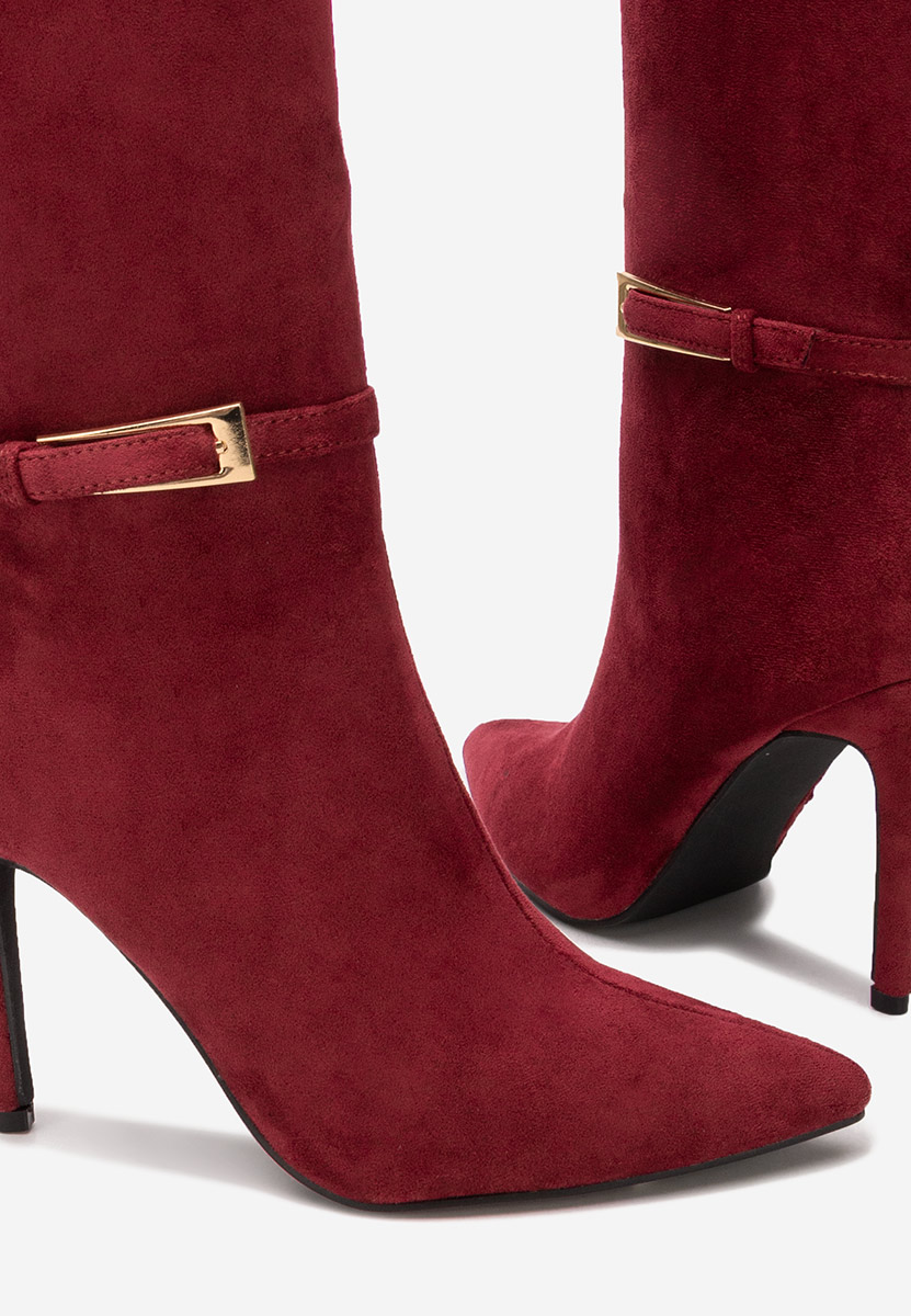 Чизми на ток Narcisia бордо