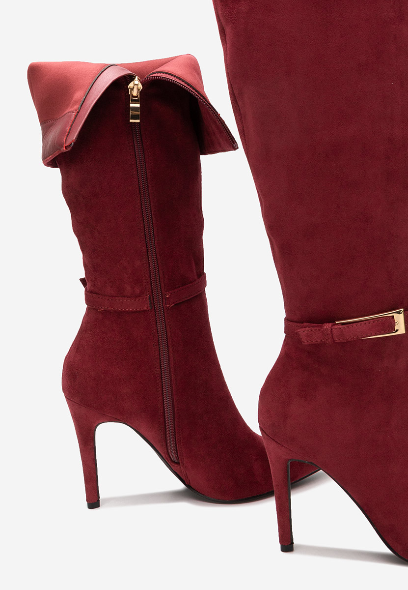 Чизми на ток Narcisia бордо