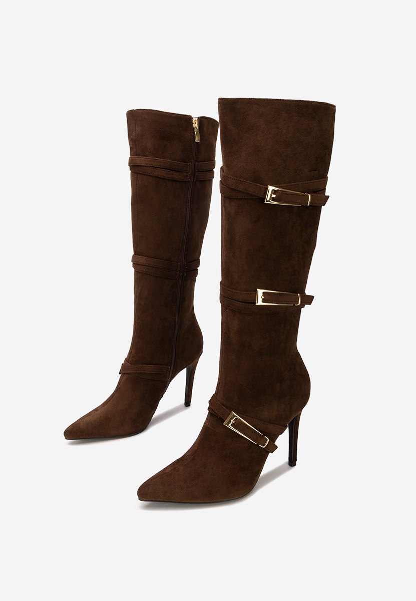 Чизми на ток Ernesia кафяв