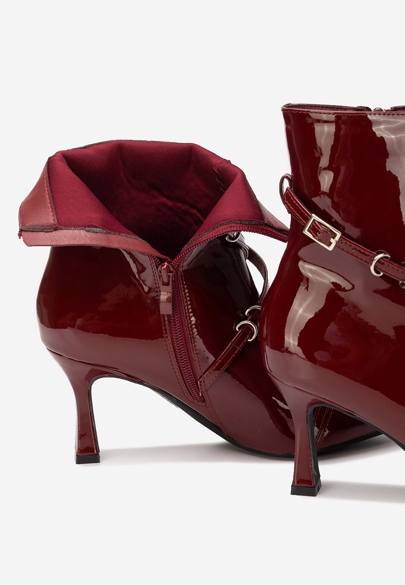 Боти на висок ток Marcelia бордо