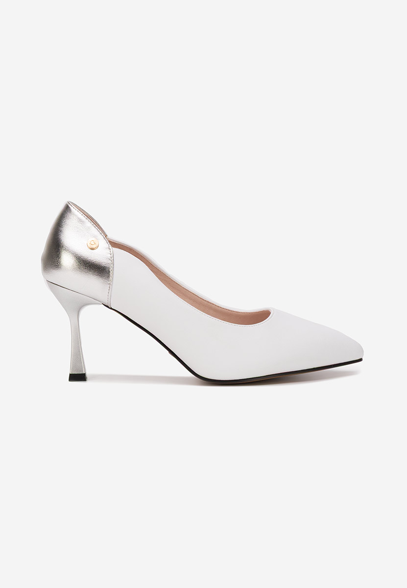 Обувки стилето Karita бели