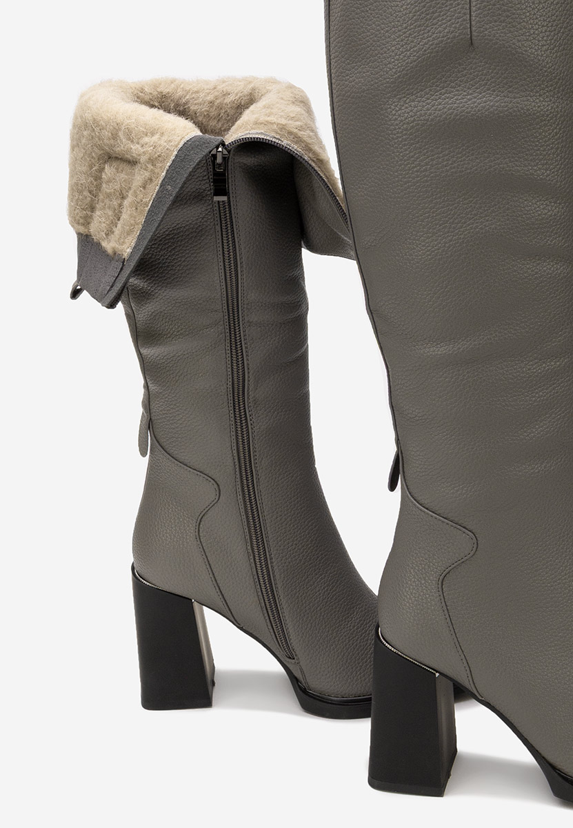 Чизми на ток Ricardia сив