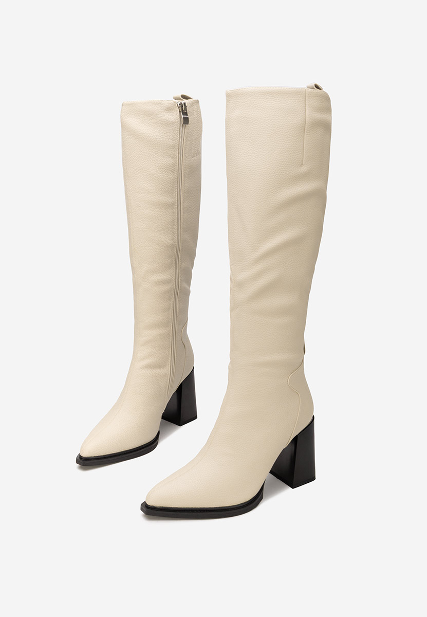 Чизми на ток Ricardia бежов