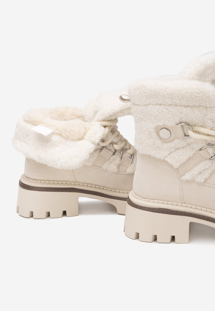 Зимни дамски Ботинки Kalindra бежов