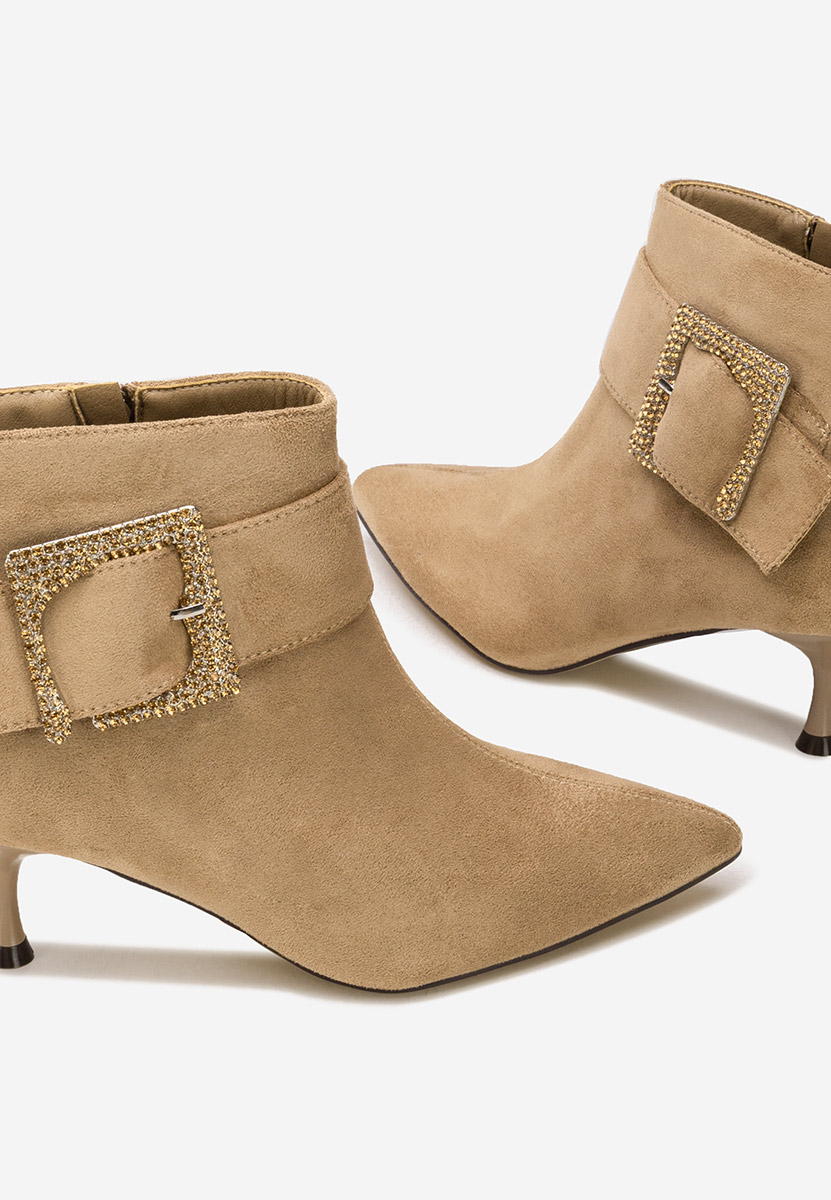 Боти на висок ток Karlene каки