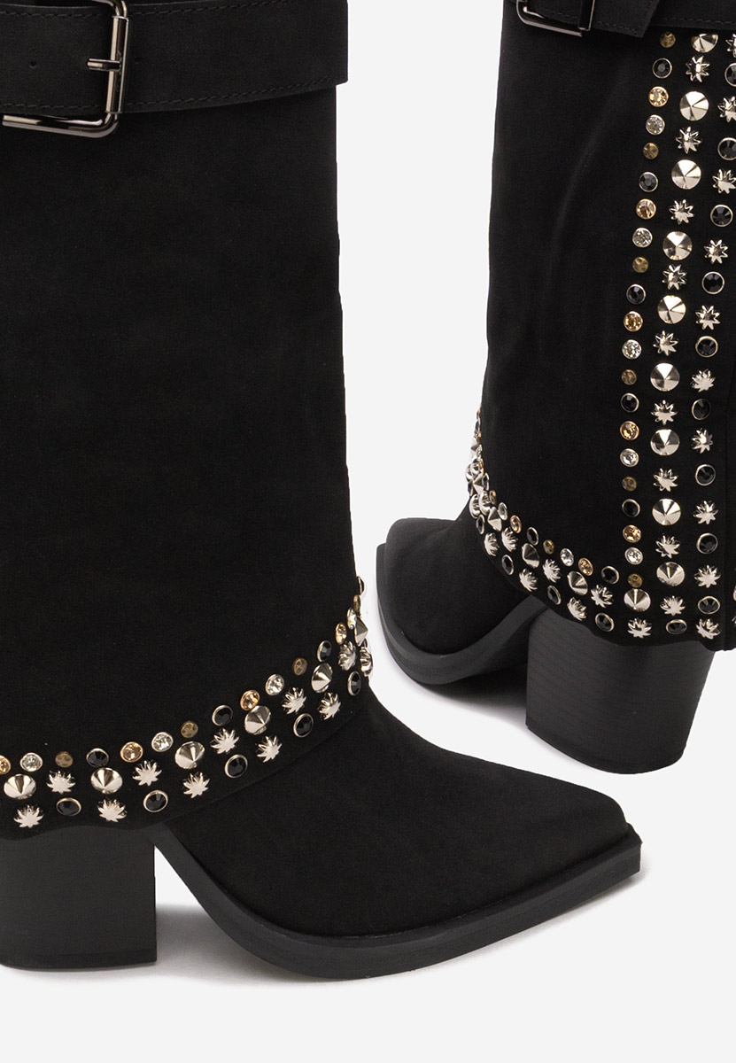 Чизми на ток Melvora черен