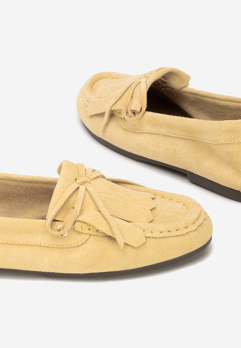 Дамски мокасини Calistia жълт