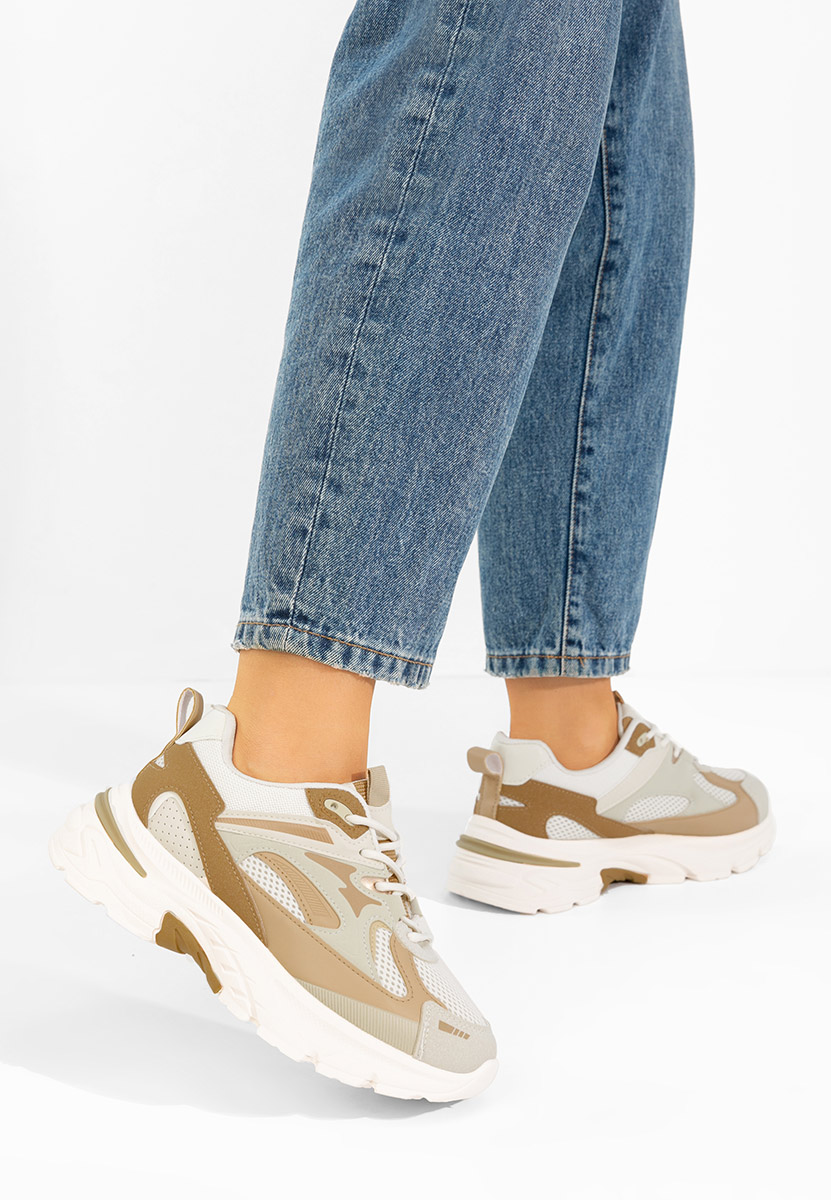 Cникърси на платформа Zoriva каки