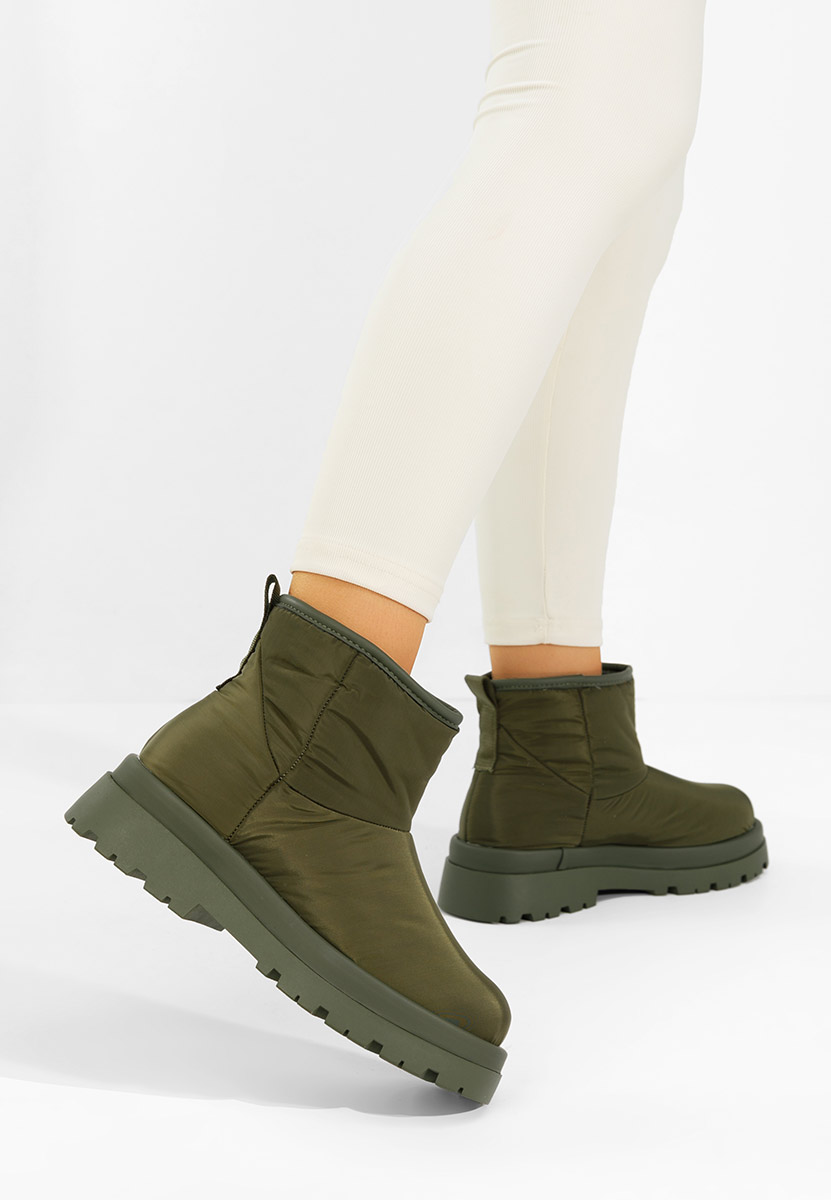 Дамски боти Silvianna зелен