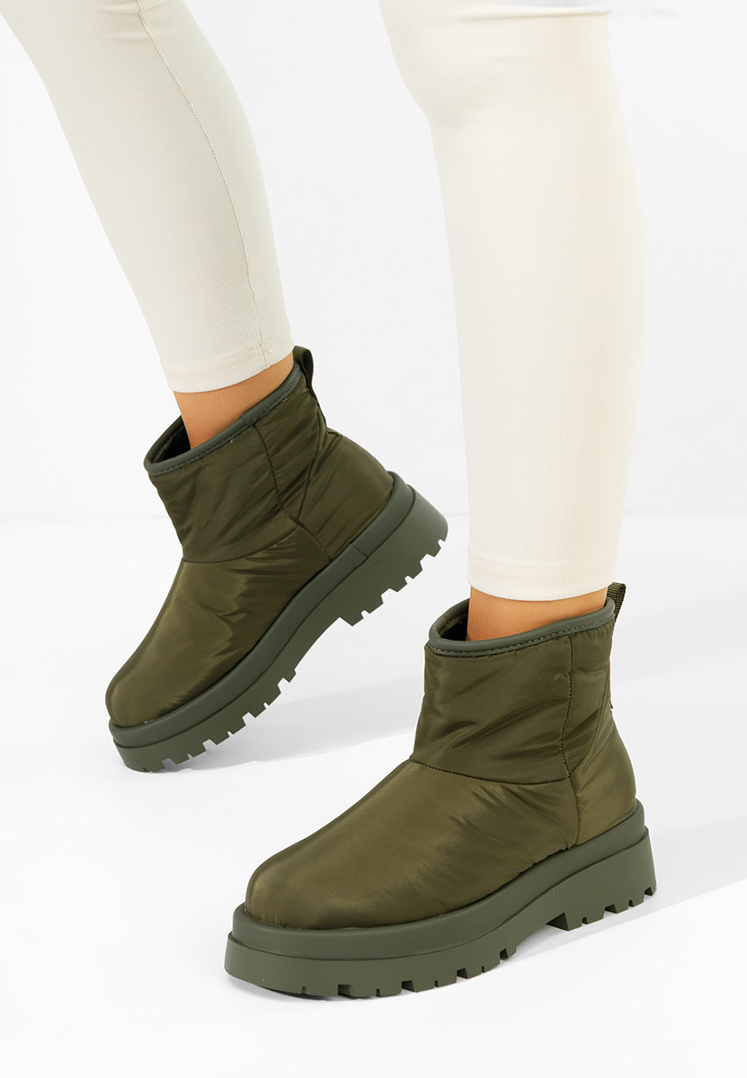 Дамски боти Silvianna зелен