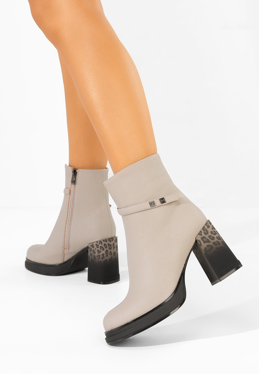 Боти на дебел ток Rannia сив