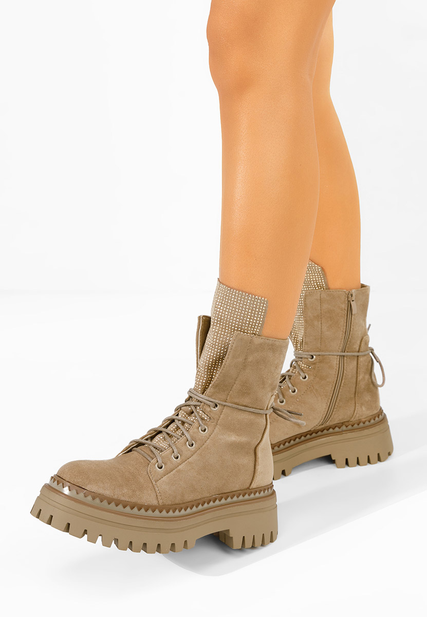 Дамски Ботинки Siennara каки