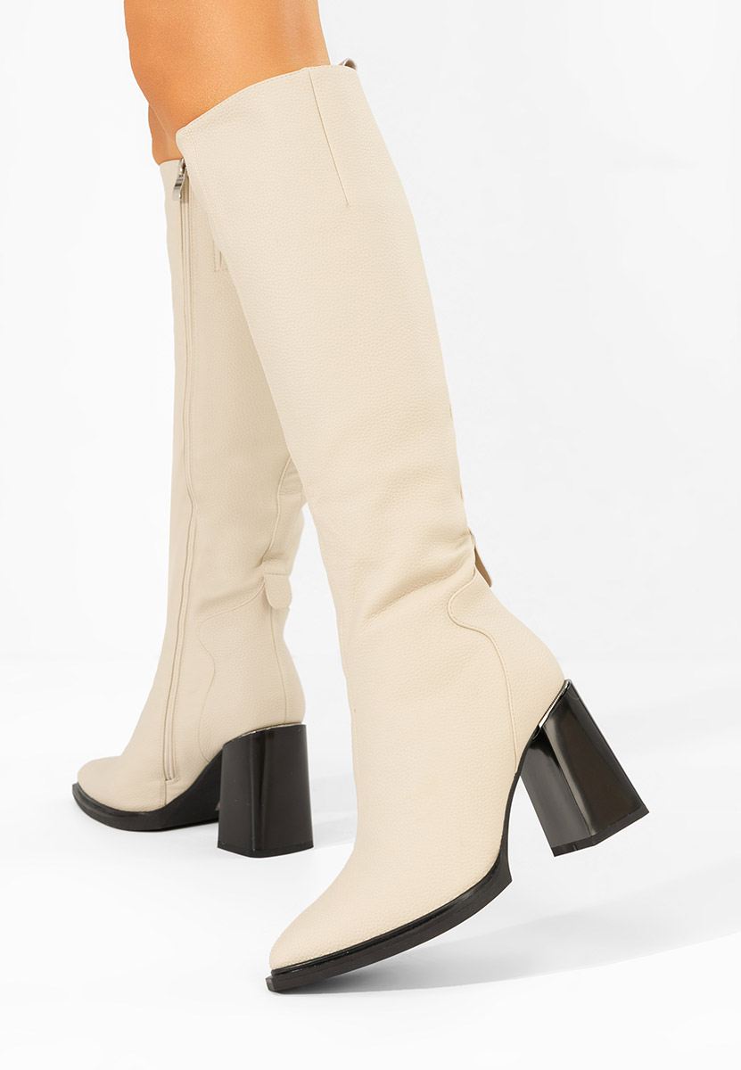 Чизми на ток Ricardia бежов