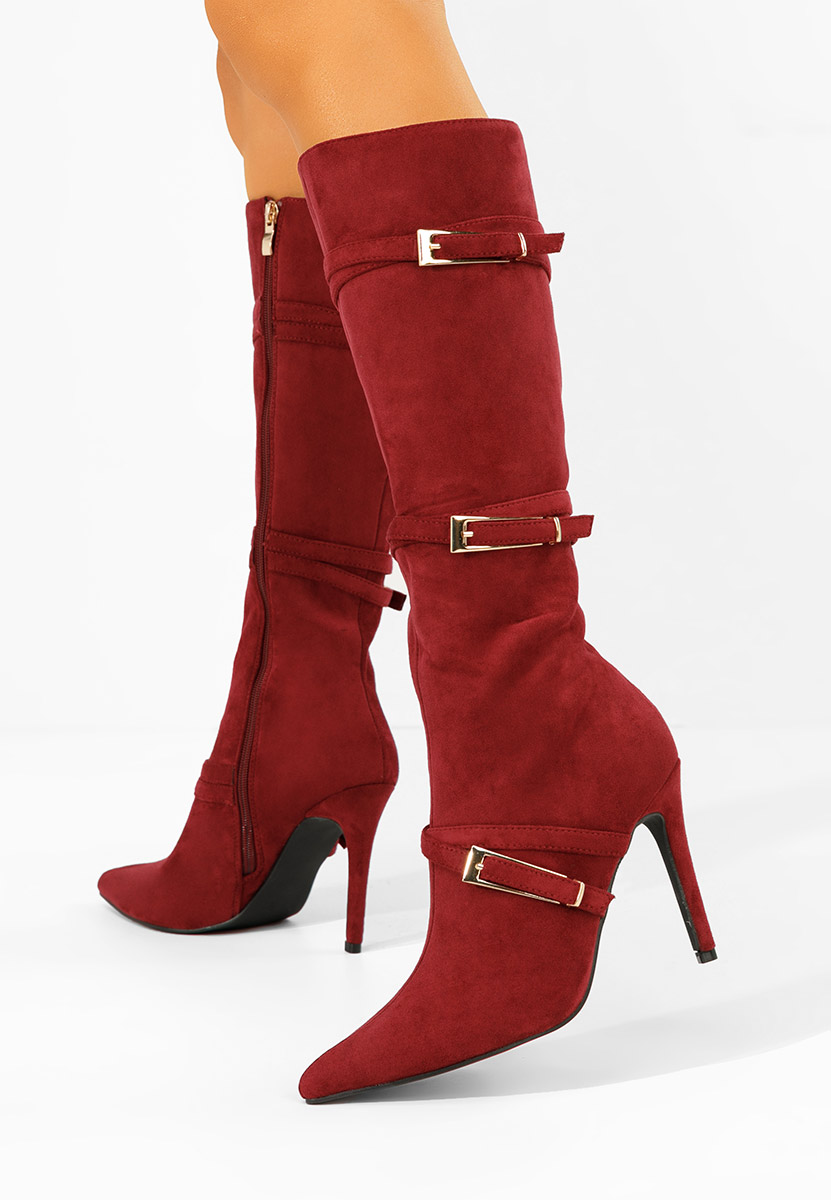 Чизми на ток Ernesia бордо