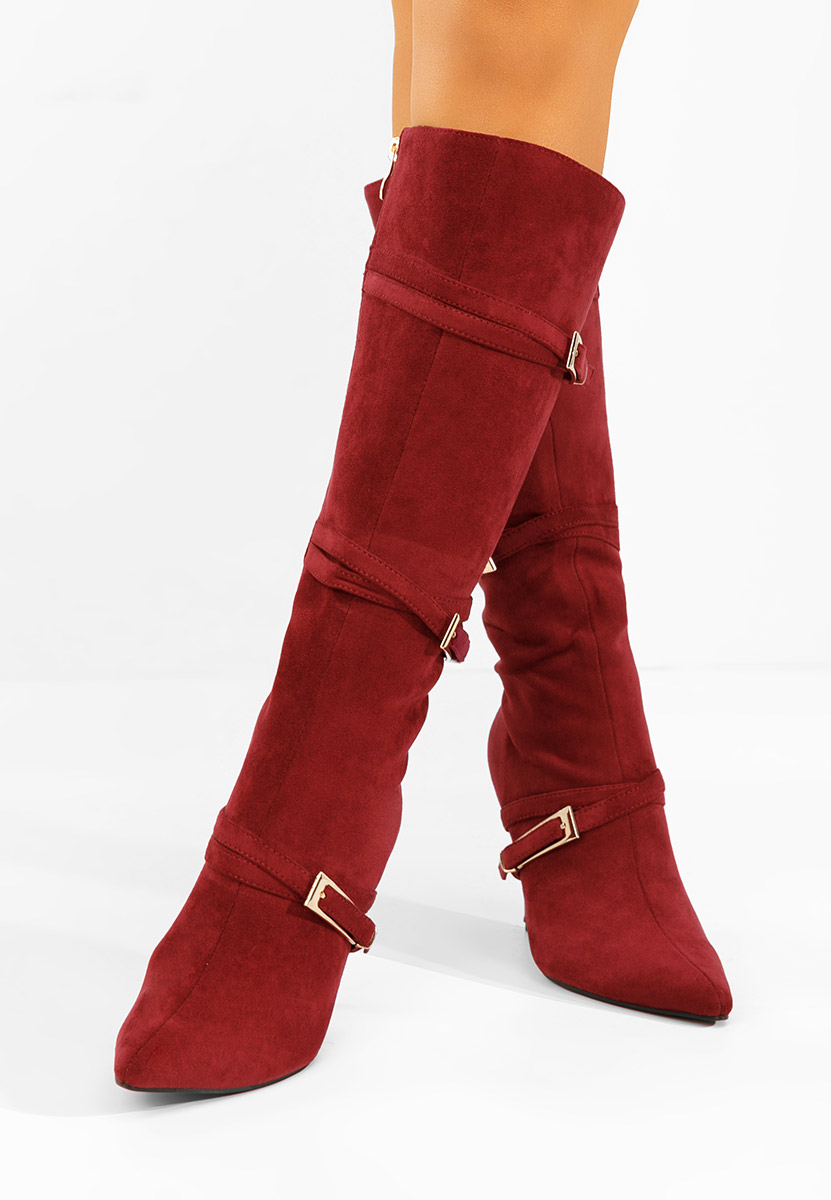 Чизми на ток Ernesia бордо