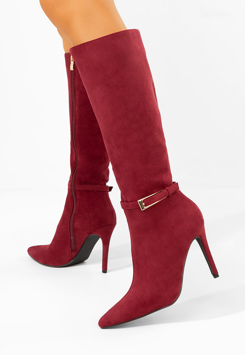 Чизми на ток Narcisia бордо