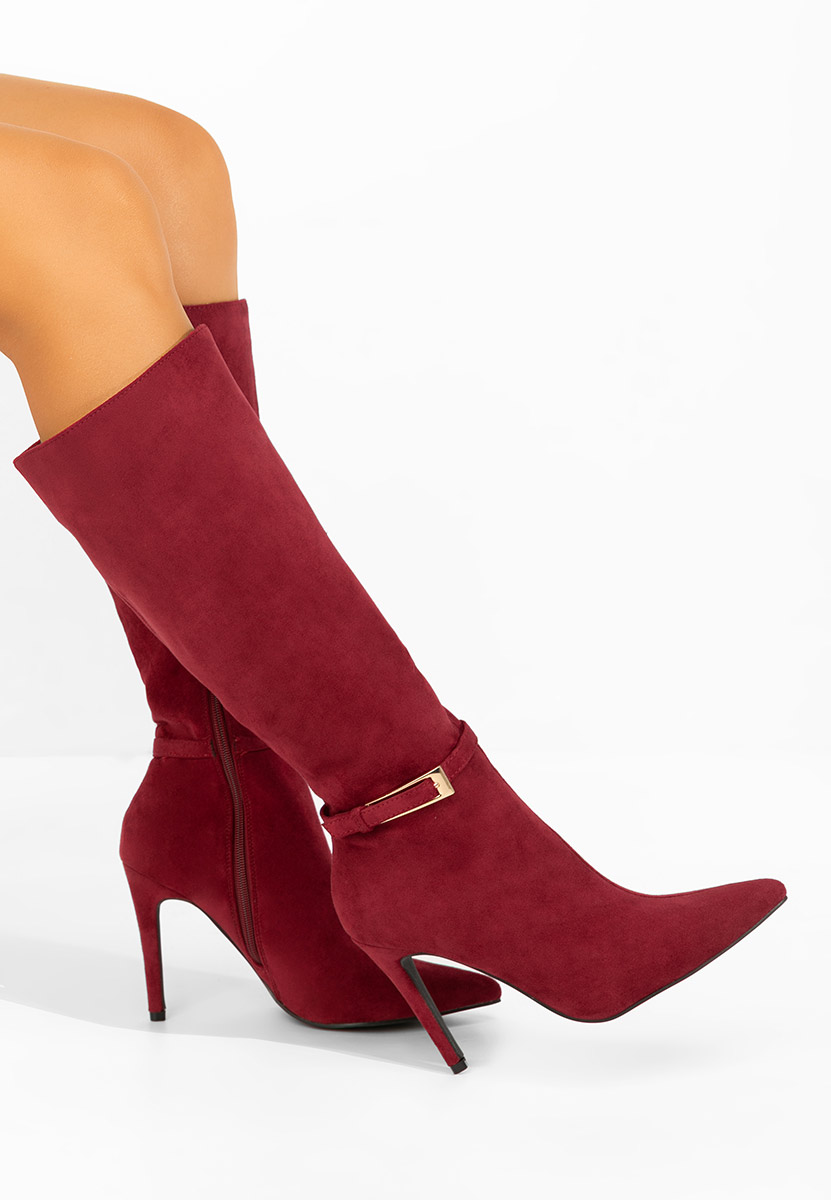 Чизми на ток Narcisia бордо