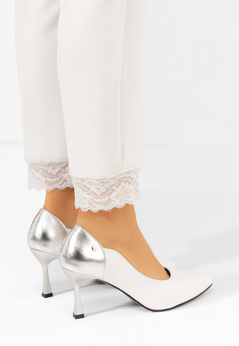 Обувки стилето Karita бели
