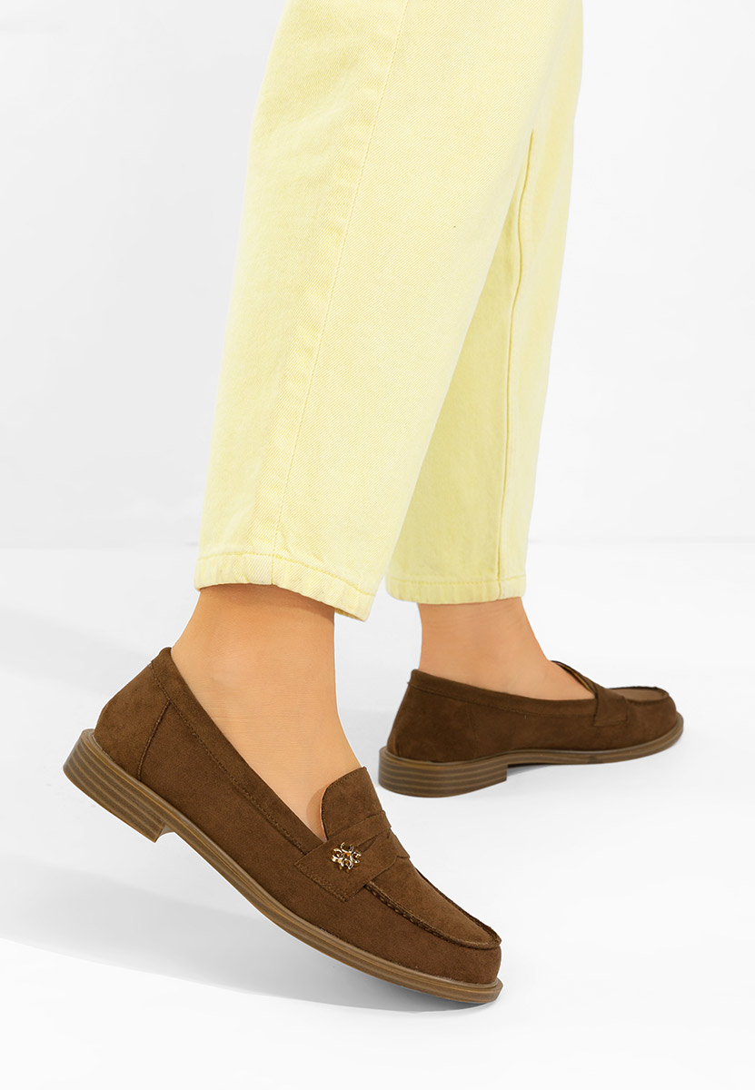 Дамски мокасини Tisera кафяв