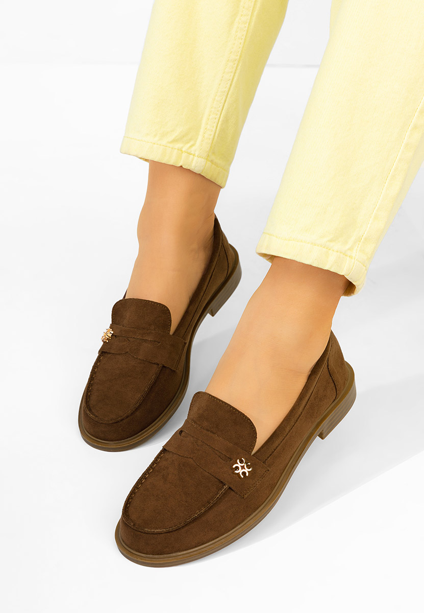 Дамски мокасини Tisera кафяв