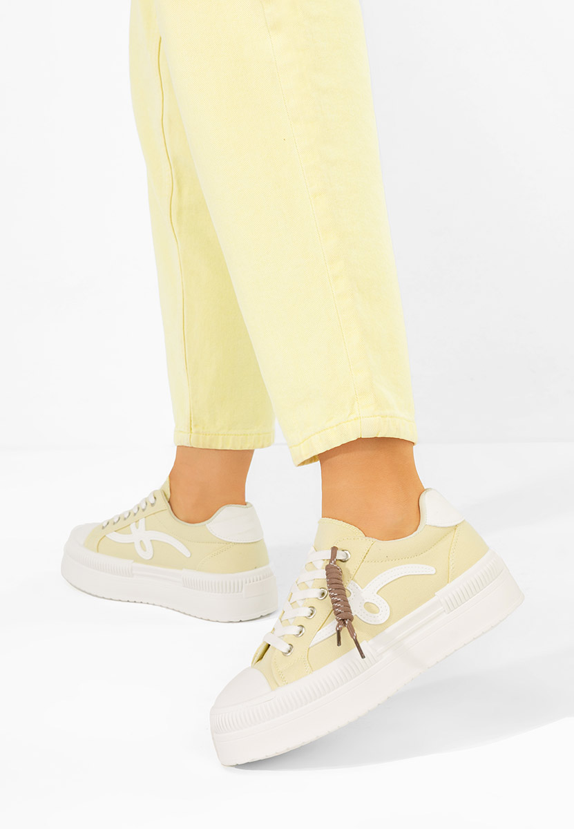 Cникърси на платформа Altamira жълт