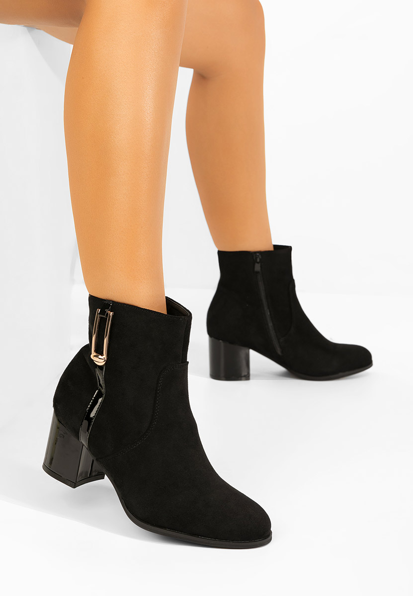 Боти на дебел ток Otalira черен