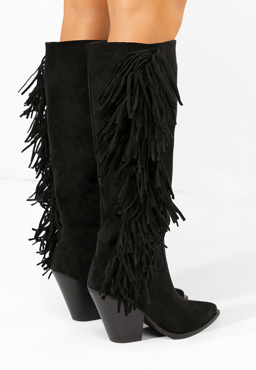 Чизми на ток Brania черен