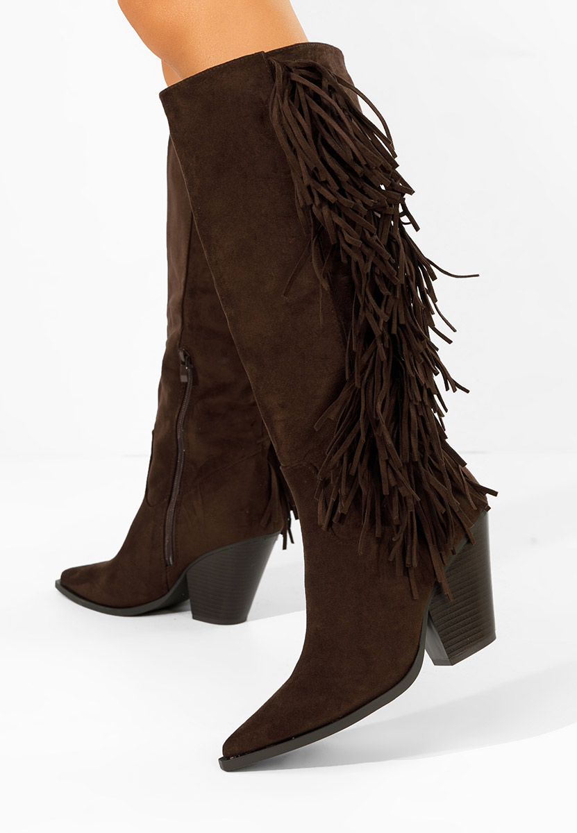 Чизми на ток Brania кафяв