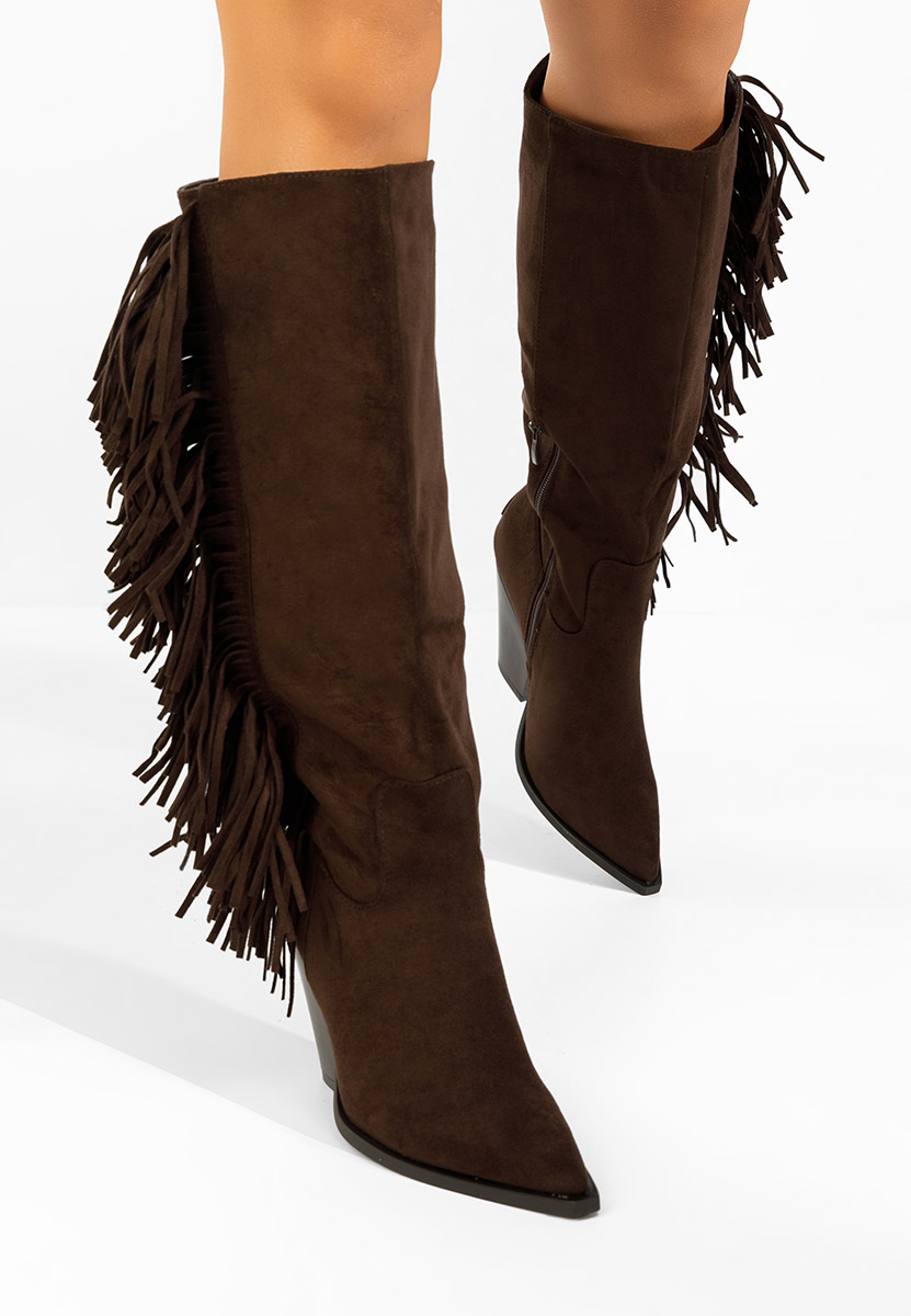 Чизми на ток Brania кафяв