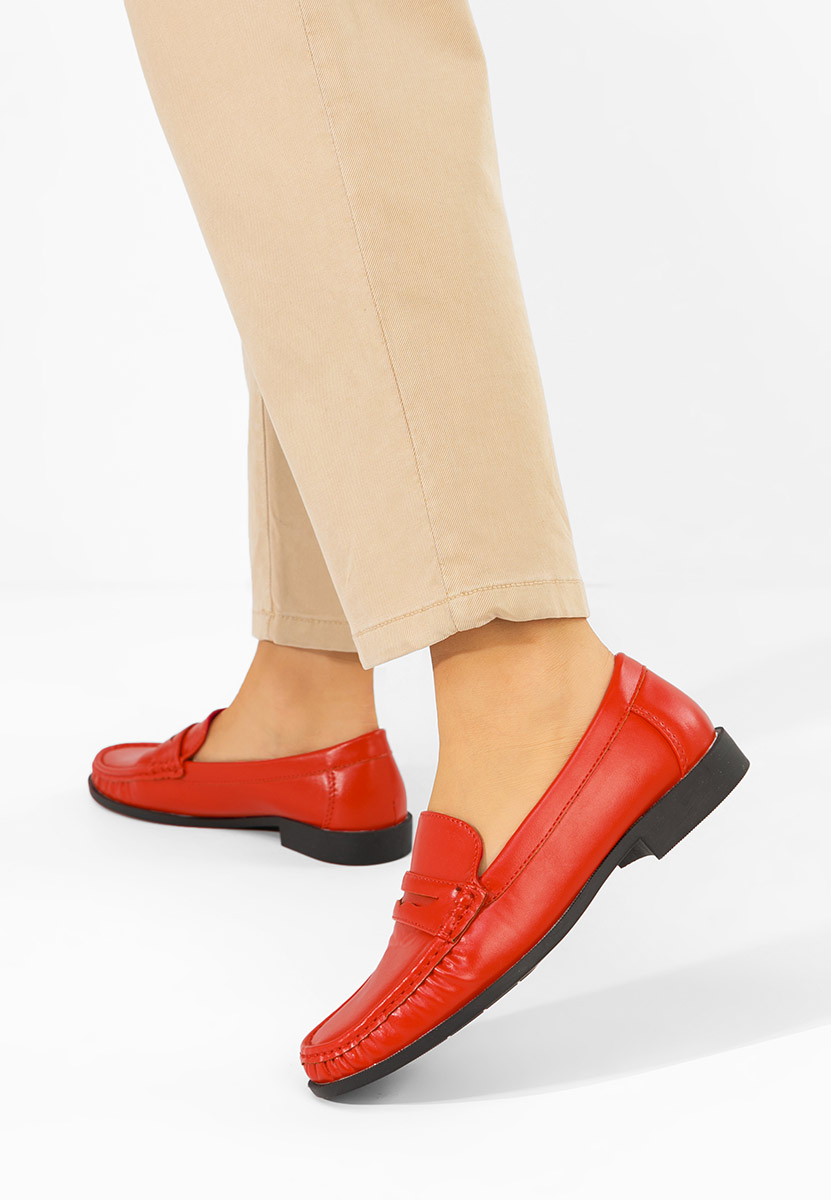 Дамски мокасини Matildia червен