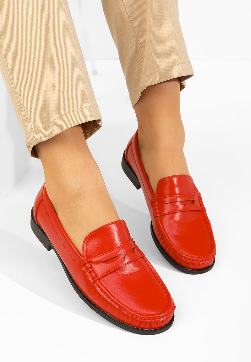 Дамски мокасини Matildia червен