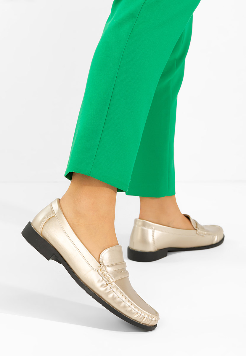 Дамски мокасини Matildia златен
