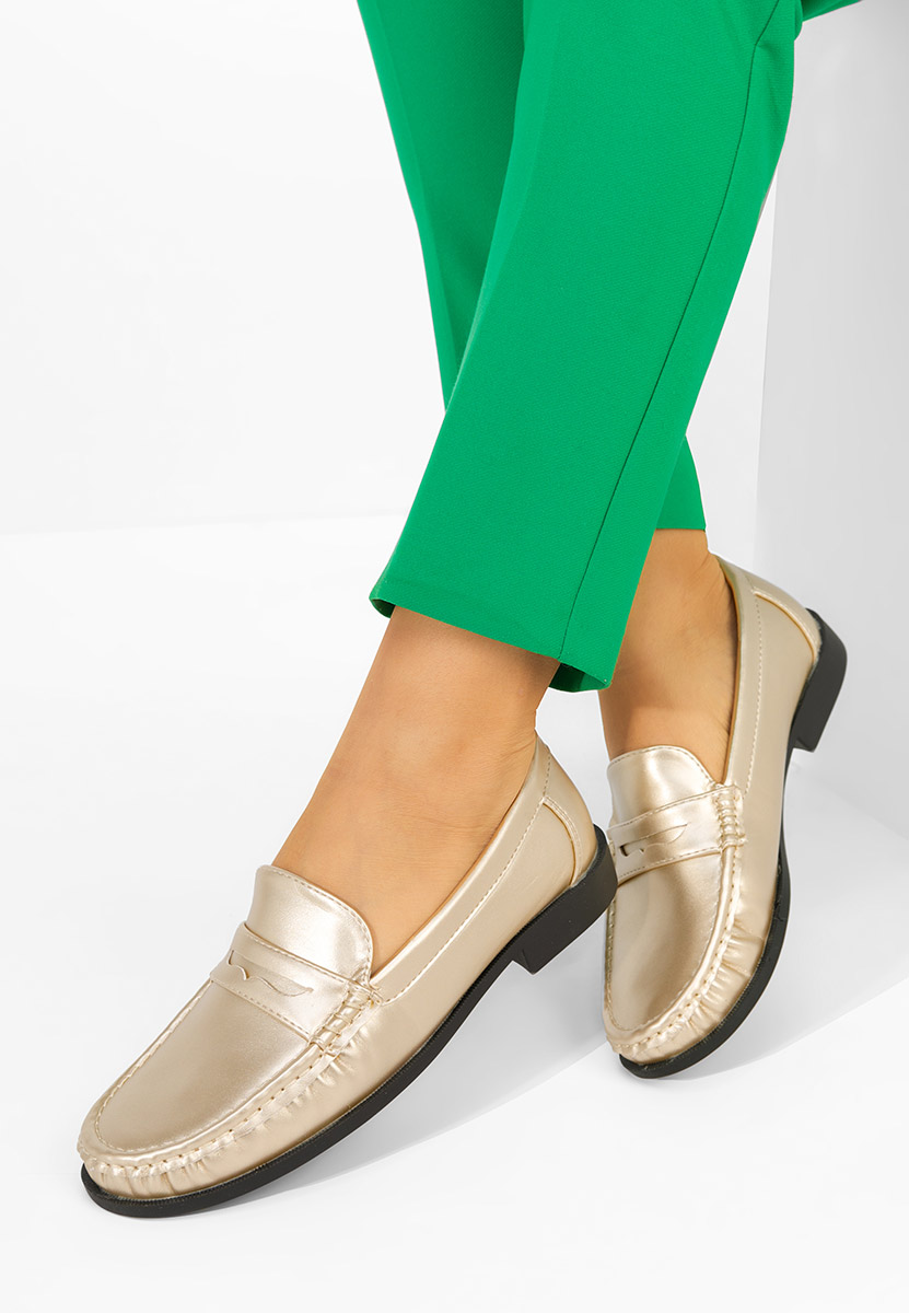 Дамски мокасини Matildia златен