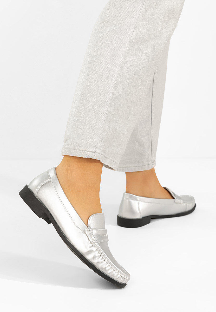 Дамски мокасини Matildia сив